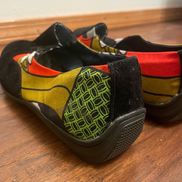 African Pattern Black Suede Unique Streetwear Luxury Slip-On Shoes Women’s 10 - Picture 6 of 9